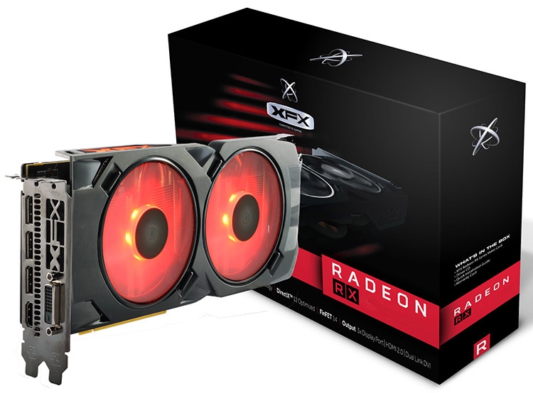 Видеокарта XFX Radeon RX 480 RS 8GB with Hard Swap Crimson Edition