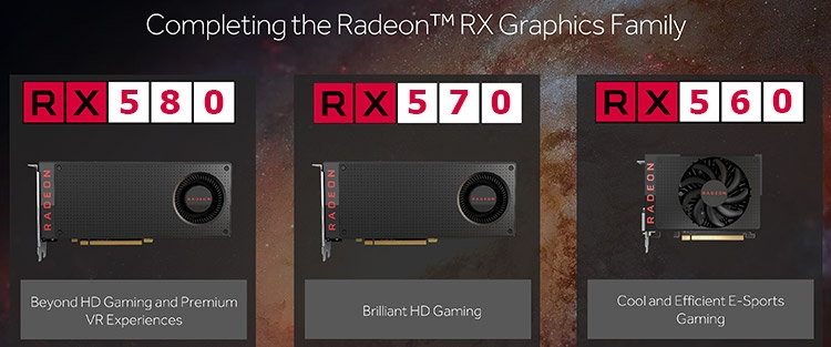 Radeon RX 500 (коллаж)