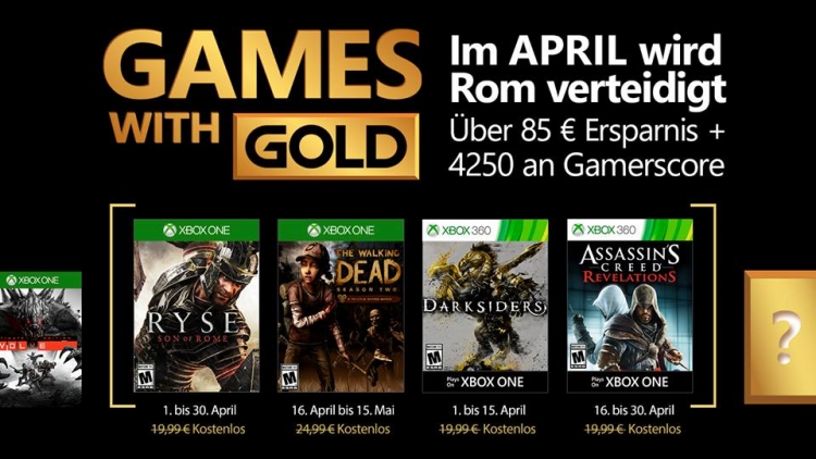 Экшен Ryse: Son of Rome будет бесплатен для подписчиков Xbox Live Gold в апреле