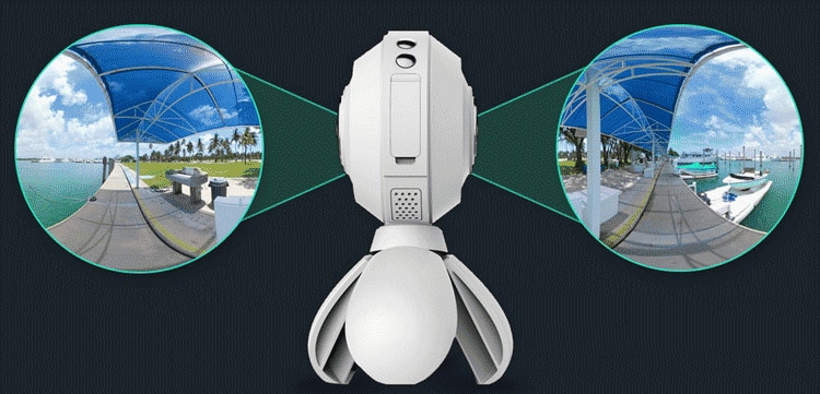 Камеры оборудованы двумя датчиками с объективами «рыбий глаз»
