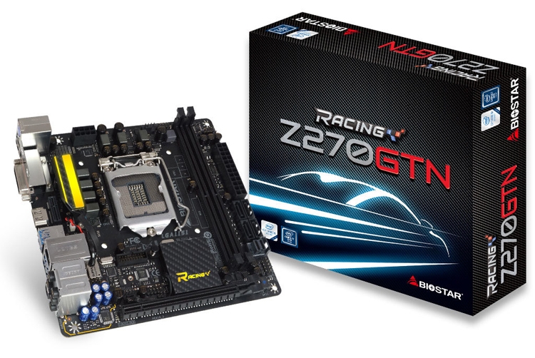 Платы Biostar Racing Z270GTN и Racing B250GTN выполнены в формате Mini-ITX