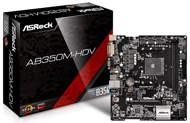  ASRock AB350M-HDV 