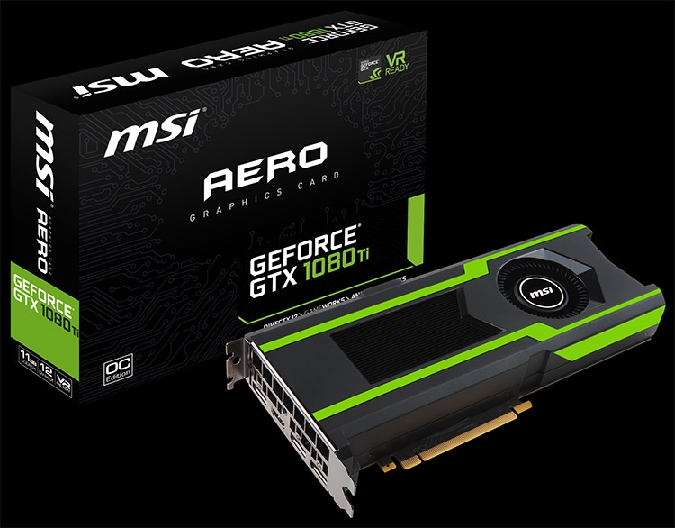  MSI GeForce GTX 1080 Ti Аэро 11G OC 