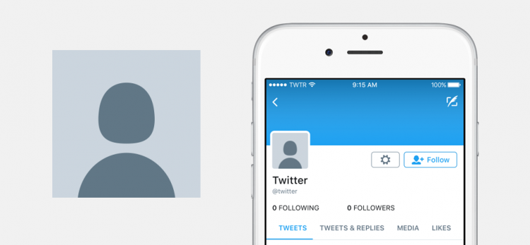 Twitter заменила яйцо на стандартном изображении профиля на силуэт человека