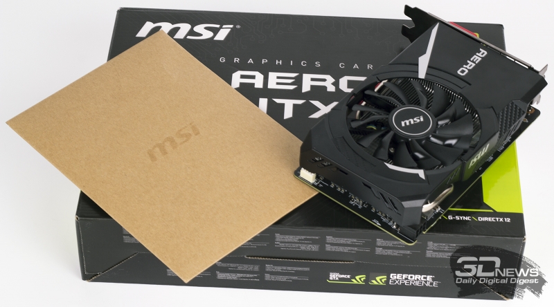 Упаковка и комплект поставки MSI GeForce GTX 1060 Aero ITX 6G OC