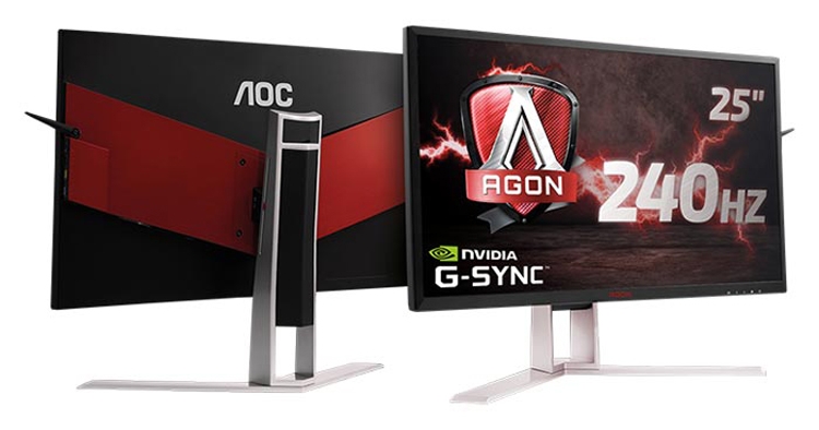 Монитор AOC Agon AG251FG для игровых систем обладает поддержкой NVIDIA G-Sync