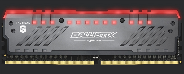 Модули памяти Ballistix Tactical Tracer DDR4 RGB снабжены подсветкой - «Новости сети»