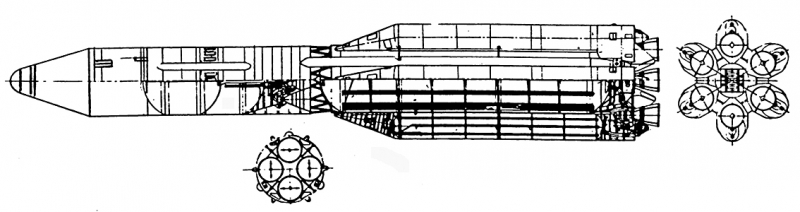  Схема ракеты УР-500 