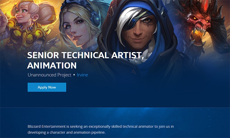 Blizzard набирает сотрудников для неанонсированного шутера от первого лица"