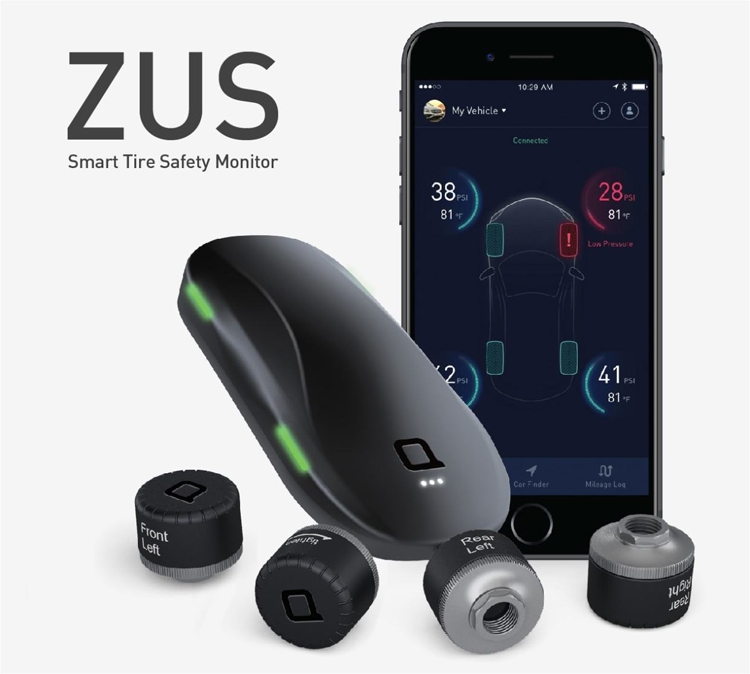 ZUS Smart Tire Safety Monitor: «умная» система мониторинга давления в шинах