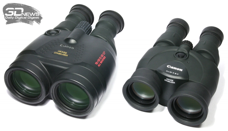  Бинокли Canon 18x50 IS AW и Canon 12x36 IS III 