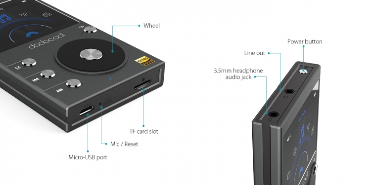 Dodocool представила бюджетный аудиоплеер DA106 из категории Hi-Fi  и беспроводную гарнитуру"
