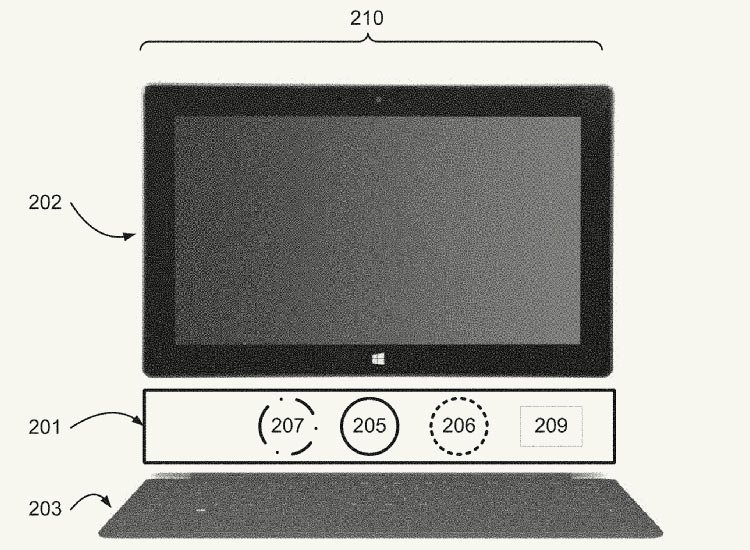 Патент Microsoft описывает аксессуар для отслеживания взгляда и жестов на Surface Pro