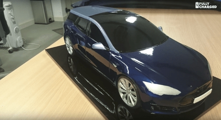 В Европе может появиться универсал на базе электромобиля Tesla Model S"