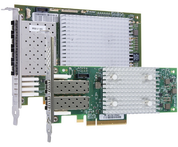  Адаптеры QLogic 2700 (поколение 6.1, 3200 Мбайт/с) 