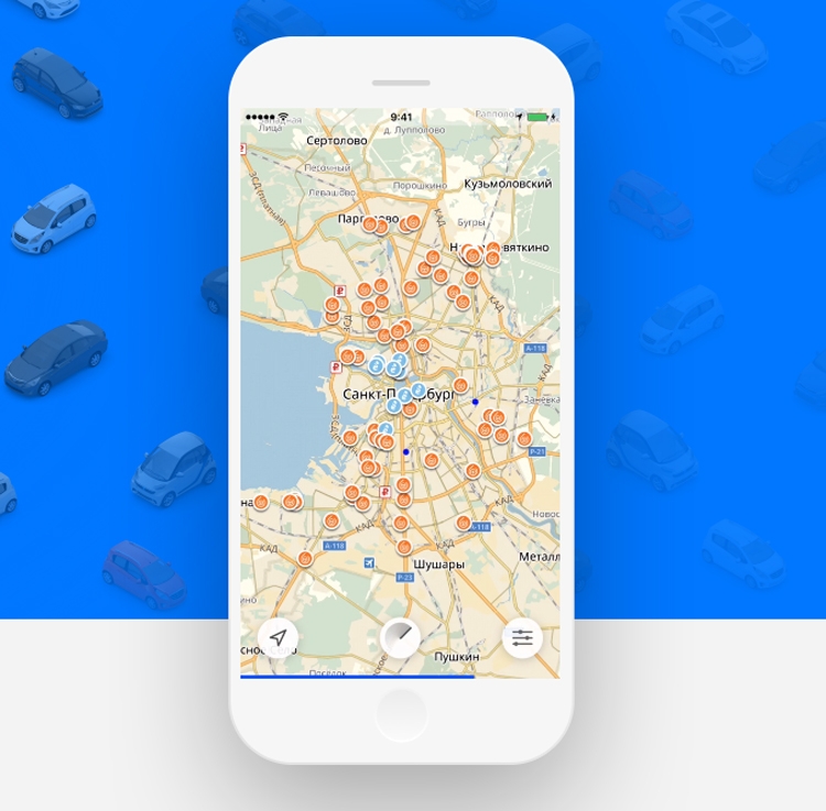 Агрегатор «Яндекс.Каршеринг» начал работу в Москве и Санкт-Петербурге