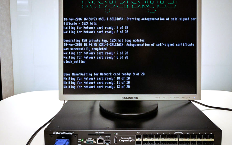 оммутатор Kraftway под управлением KasperskyOS (источник фото: блог Евгения Касперского, eugene.kaspersky.ru)