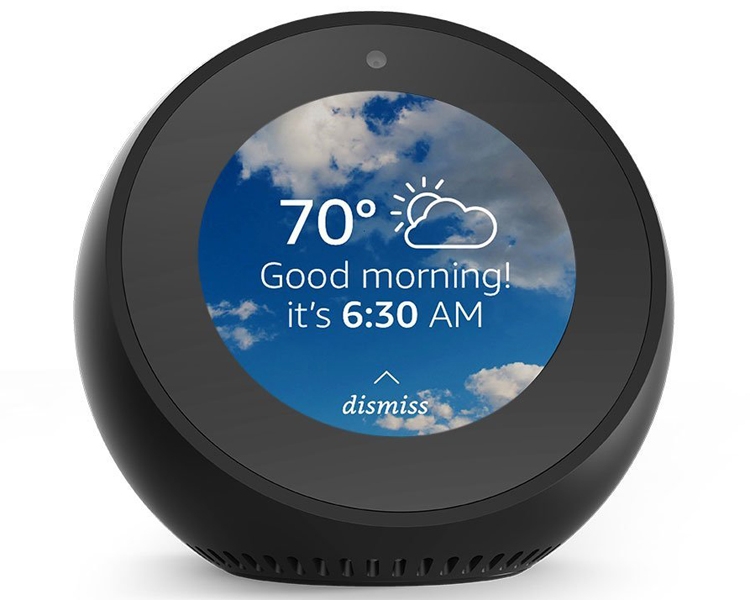 Amazon Echo Spot: смарт-будильник с голосовым ассистентом Alexa"