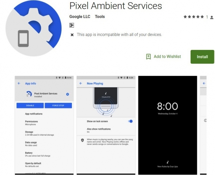 Pixel 2 оградит водителей от ненужных взглядов на смартфон с помощью Ambient Services