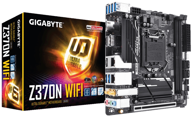 Плата GIGABYTE Z370N WIFI подойдёт для компактного ПК и медиацентра