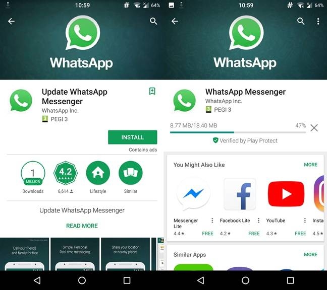 В Google Play выложили приложение, маскирующееся под WhatsApp