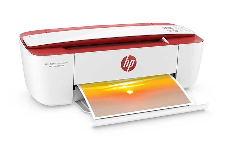 Покупатели красного ноутбука HP получают 50-% скидку на МФУ HP DeskJet Ink Advantage 3788"