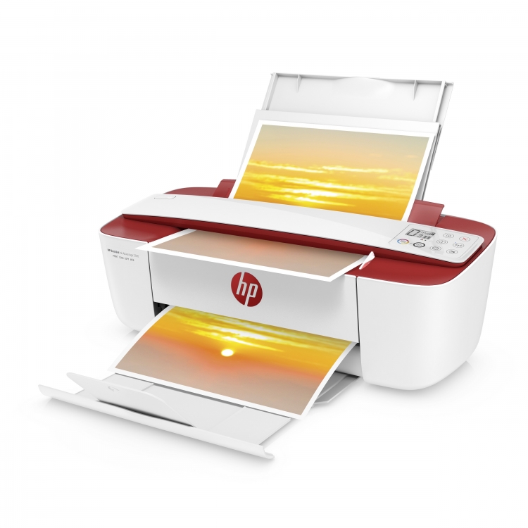 Покупатели красного ноутбука HP получают 50-% скидку на МФУ HP DeskJet Ink Advantage 3788"