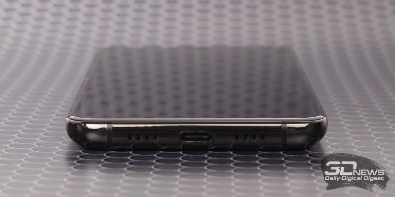  Blackview S8, нижняя грань: порт USB Type-C и основной динамик 