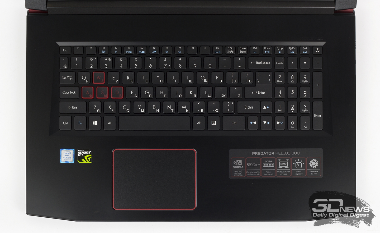 Обзор игрового ноутбука Acer Predator Helios 300: главное — баланс /  Ноутбуки и ПК