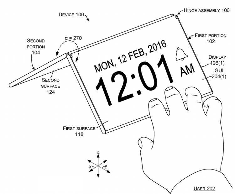 Microsoft проектирует планшет-раскладушку с двумя дисплеями"