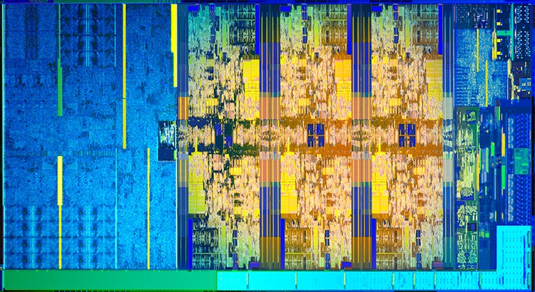  Кристалл настольного процессора Coffee Lake-S с шестью x86-ядрами 