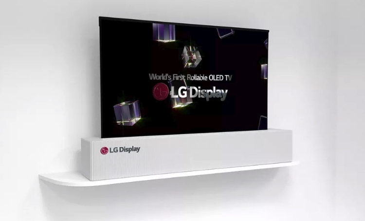 CES 2018: скручивающийся OLED-дисплей LG размером 65 дюймов"