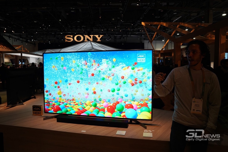 CES 2018: телевизоры, камеры и смартфоны в экспозиции Sony"
