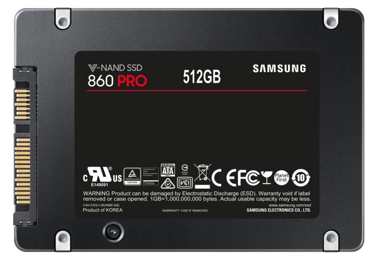 2,5 дюйма/6,8 мм — единственный форм-фактор, в котором будут предлагаться SSD 860 PRO