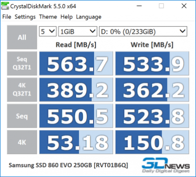  Samsung 860 EVO 250GB 