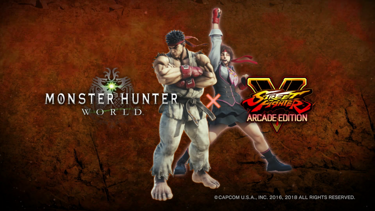 Capcom добавит в Monster Hunter: World двух персонажей из Street Fighter V