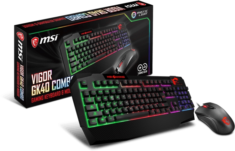 MSI Vigor GK40 Combo: клавиатура и мышь для любителей игр"