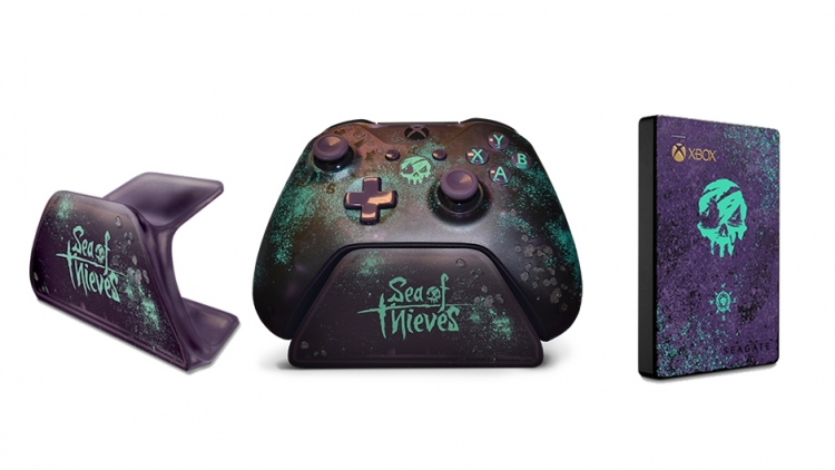 Microsoft расширила серию аксессуаров в стиле Sea of Thieves подставкой для геймпада и HDD от Seagate"