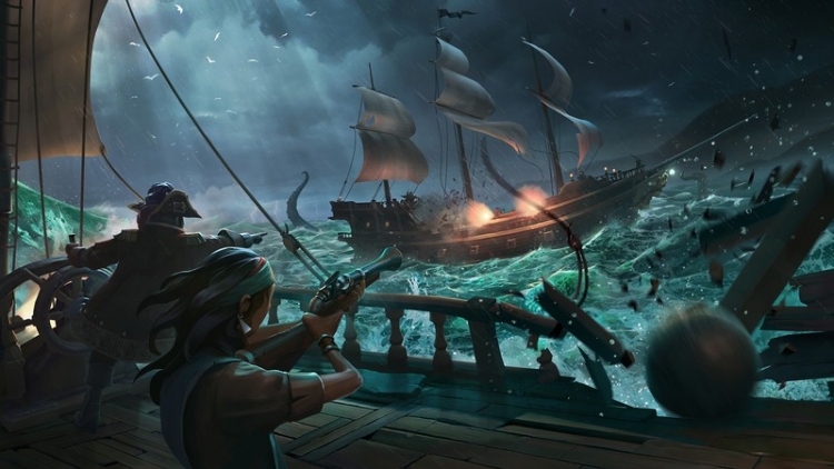 О Sea of Thieves: морская легенда, сражение с щупальцами и награды за убийство кракена