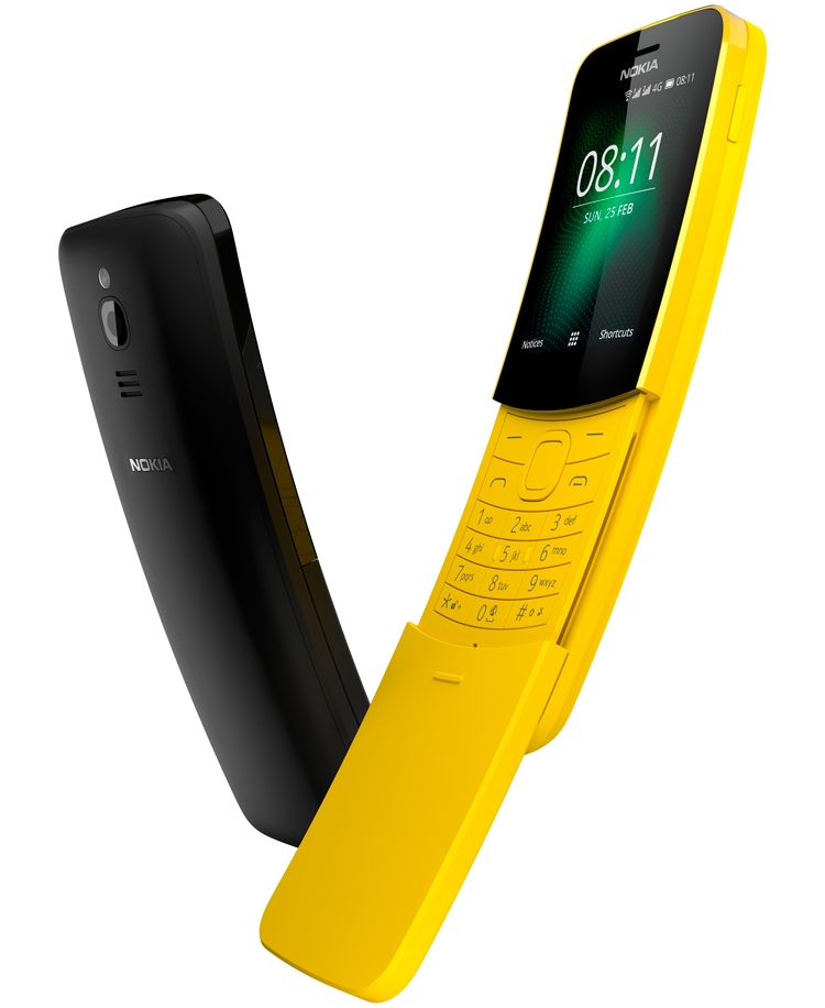 MWC 2018: анонсирован кнопочный «бананофон»-слайдер Nokia 8110 4G"