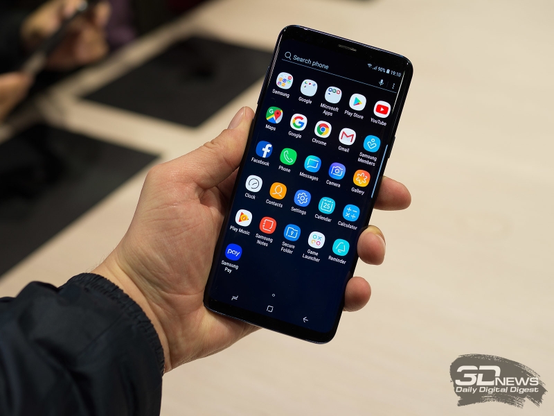  Samsung Galaxy S9+ на выставке MWC 2018 