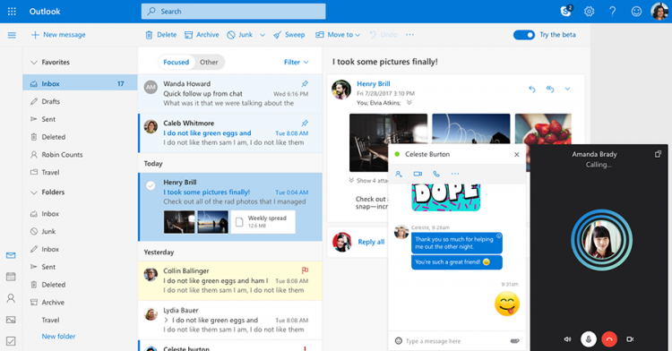 Microsoft откроет доступ к новому дизайну Outlook.com всем пользователям