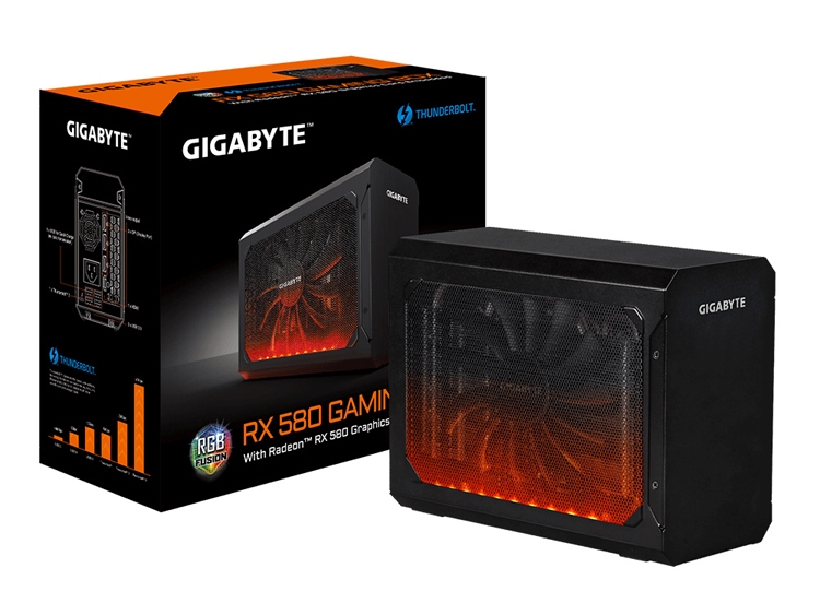 GIGABYTE RX 580 Gaming Box: внешний бокс с видеокартой Radeon RX 580 8G