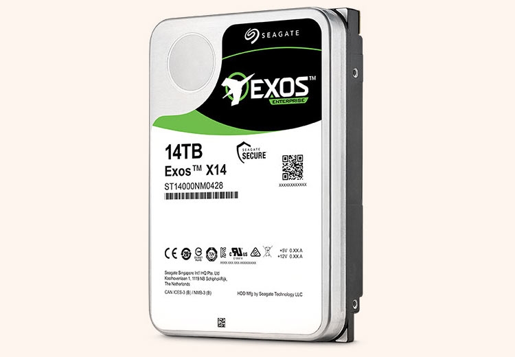 Seagate показала 14-Тбайт HDD Helium Exos X14 Enterprise, выпуск — летом"