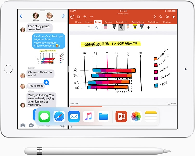 Apple представила обновлённый 9,7-дюймовый iPad с поддержкой Pencil"