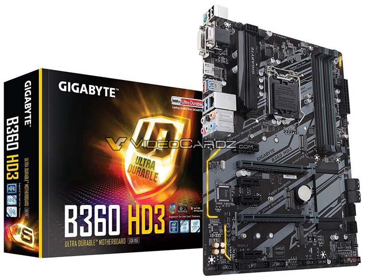  B360 HD3 получила шесть разъёмов PCI Express 
