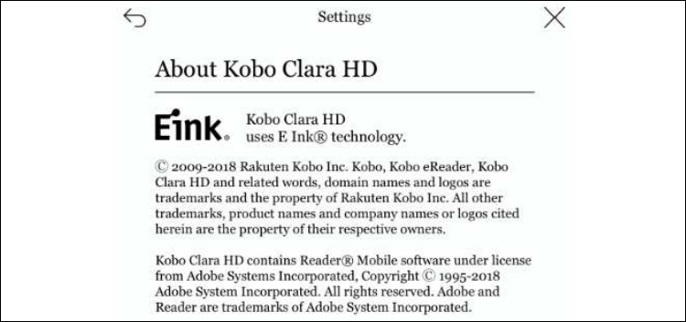 Документация регулятора говорит о скором выходе ридера Kobo Clara HD"