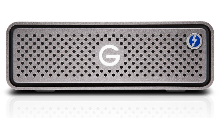 Внешний накопитель G-DRIVE Pro SSD снабжён двумя портами Thunderbolt 3