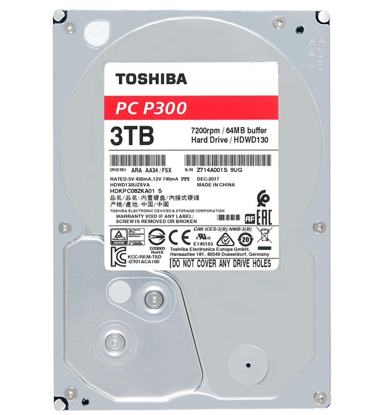 Toshiba P300, L200 и X300: жёсткие диски для ноутбуков и настольных систем"