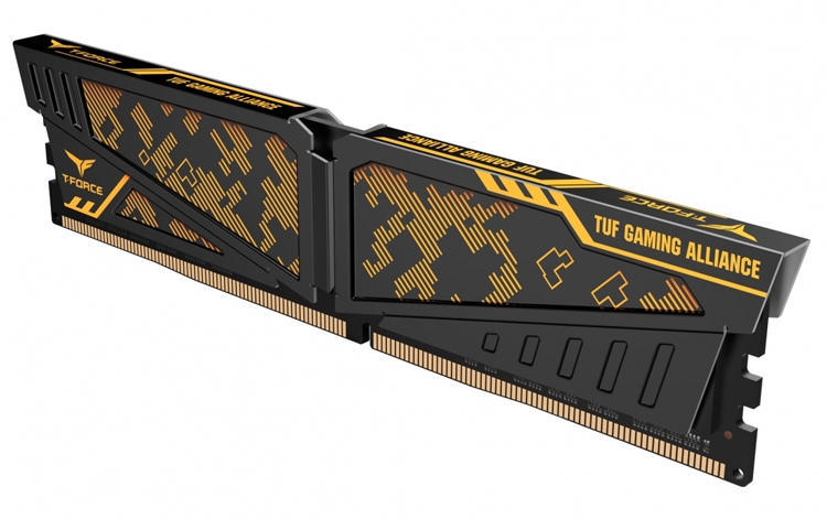 Память T-Force Vulcan TUF Gaming Alliance DDR4 рассчитана на игровые ПК